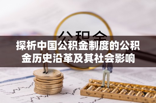 鱼台探析中国公积金制度的公积金历史沿革及其社会影响