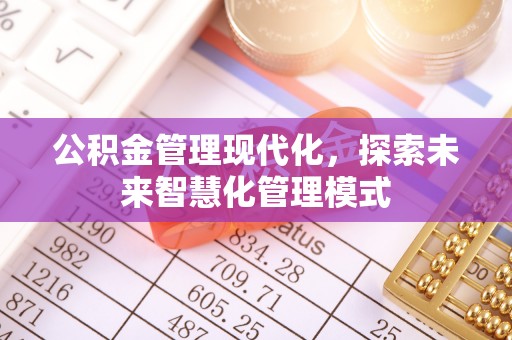 鱼台公积金管理现代化，探索未来智慧化管理模式