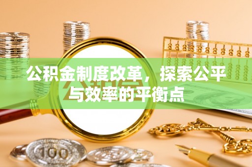 鱼台公积金制度改革，探索公平与效率的平衡点