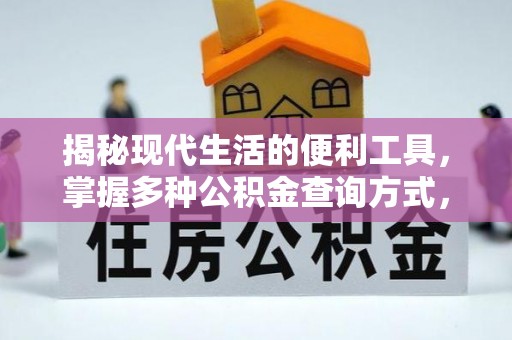 鱼台揭秘现代生活的便利工具，掌握多种公积金查询方式，让财富管理更轻松