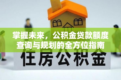 鱼台掌握未来，公积金贷款额度查询与规划的全方位指南