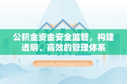 鱼台公积金资金安全监管，构建透明、高效的管理体系