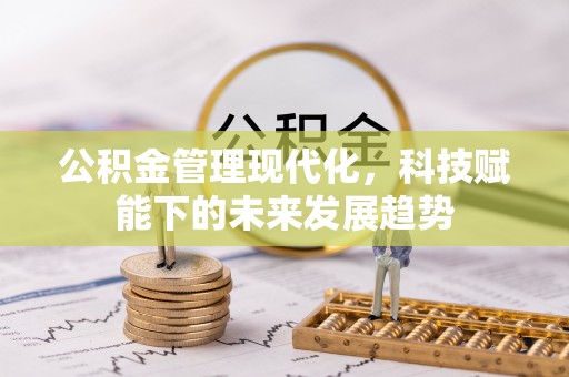 鱼台公积金管理现代化，科技赋能下的未来发展趋势