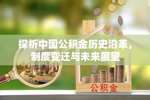 鱼台探析中国公积金历史沿革，制度变迁与未来展望
